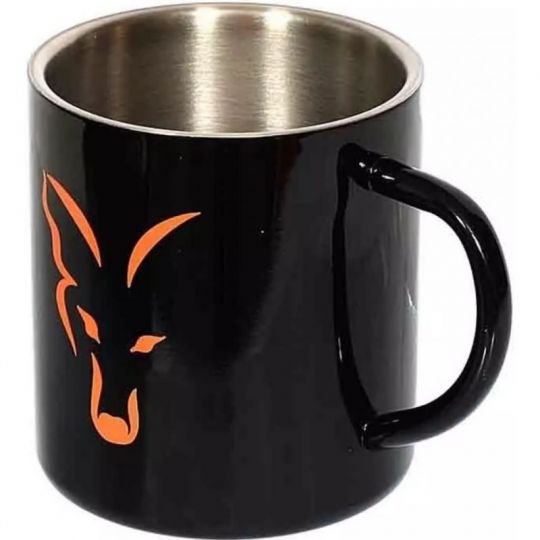 KUBEK FOX STAINLESS BLACK XL MUG 400ml NIERDZEWNY KUBEK FOX STAINLESS BLACK XL MUG 400ml NIERDZEWNY