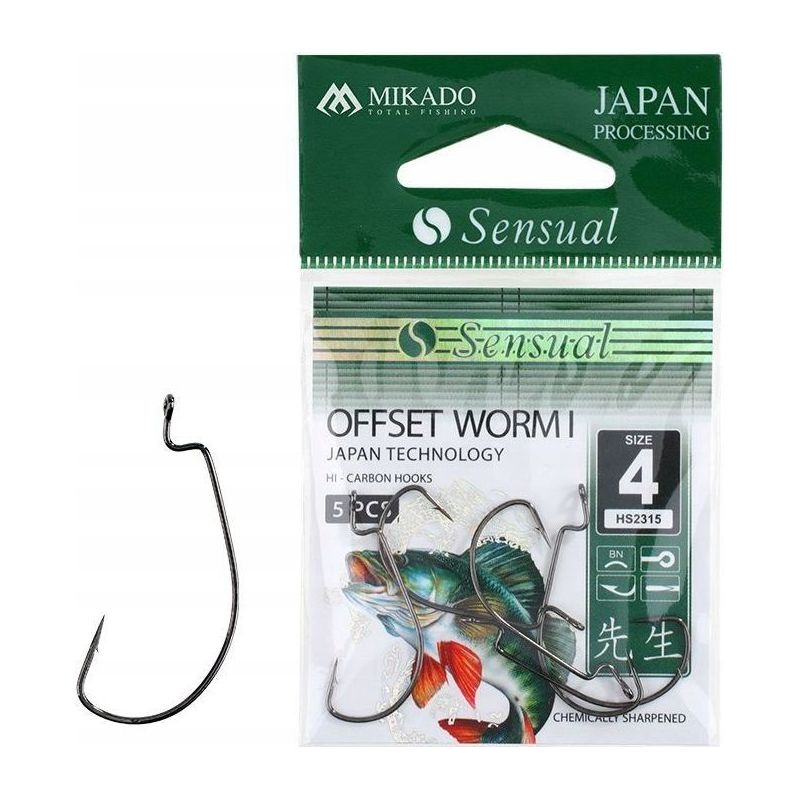 HACZYKI MIKADO SENSUAL OFFSET WORM I 5/0 BN HACZYKI MIKADO SENSUAL OFFSET WORM I 5/0 BN
