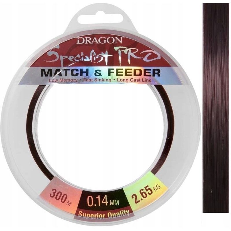 ŻYŁKA DRAGON SPECIALIST PRO MATCH FEEDER 300m 0,16 ŻYŁKA DRAGON SPECIALIST PRO MATCH FEEDER 300m 0,16
