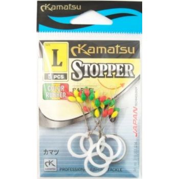 STOPERY KONGER GUMOWE NA ŻYŁKĘ KOLOR BECZUŁKA SS