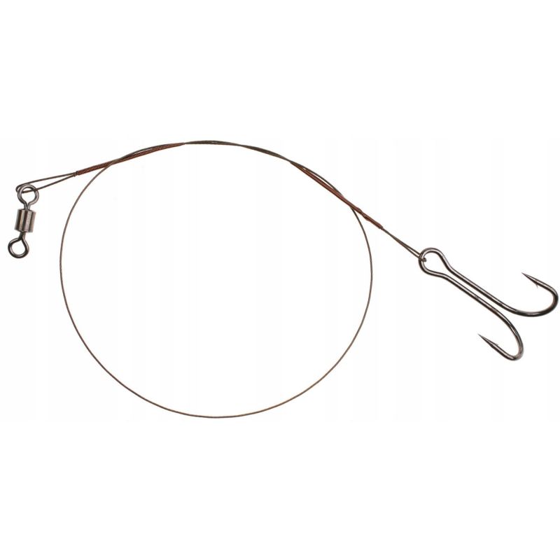 PRZYPON STALOWY MIKADO Z KRĘTLIKIEM KOTWICA 25cm PRZYPON STALOWY MIKADO Z KRĘTLIKIEM KOTWICA 25cm