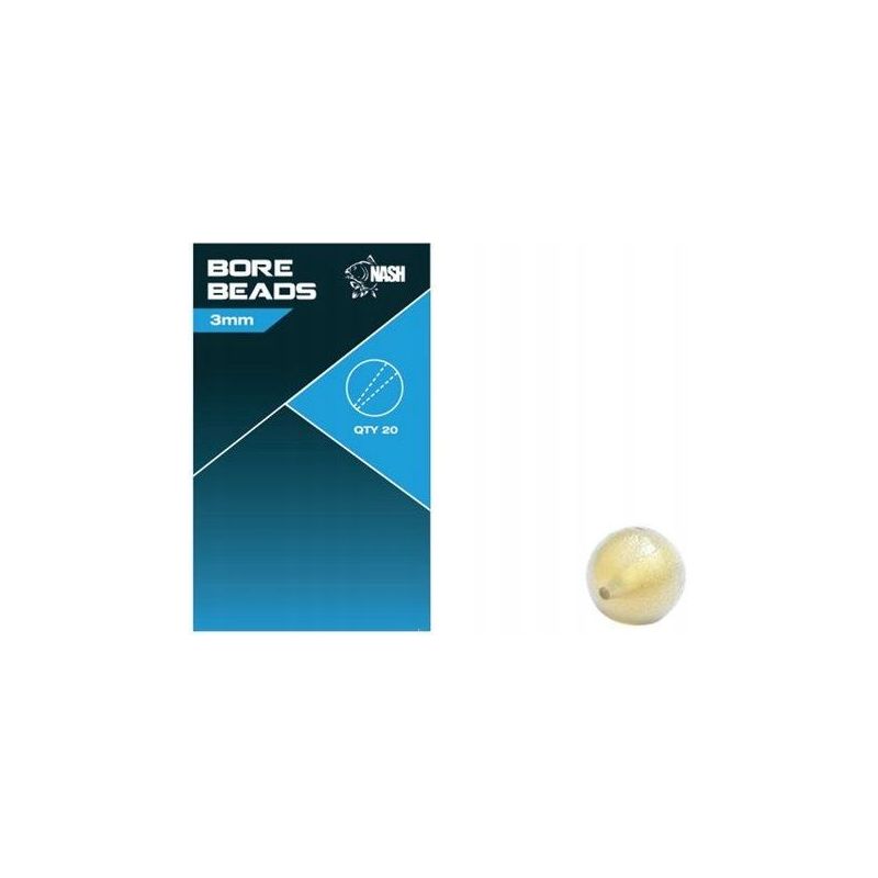 KORALIKI NASH MIĘKKIE BORE BEADS SOFT TAPER 3mm KORALIKI NASH MIĘKKIE BORE BEADS SOFT TAPER 3mm