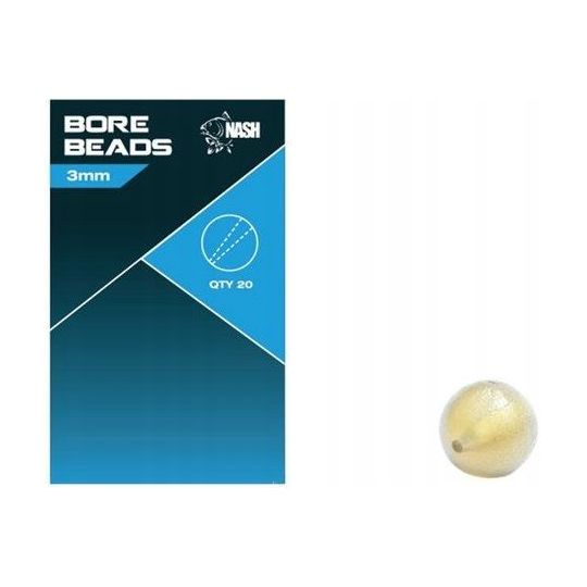 KORALIKI NASH MIĘKKIE BORE BEADS SOFT TAPER 3mm KORALIKI NASH MIĘKKIE BORE BEADS SOFT TAPER 3mm