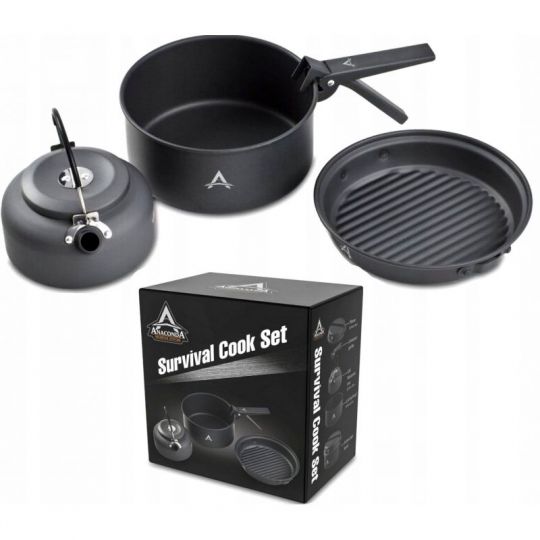 ZESTAW ANACONDA BIWAKOWY COOK SET SURVIVAL GARNEK ZESTAW ANACONDA BIWAKOWY COOK SET SURVIVAL GARNEK