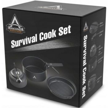 ZESTAW ANACONDA BIWAKOWY COOK SET SURVIVAL GARNEK