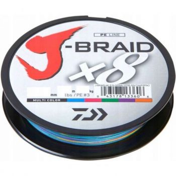 PLECIONKA DAIWA J-BRAID X8 0,35mm 300m MULTI COLOR