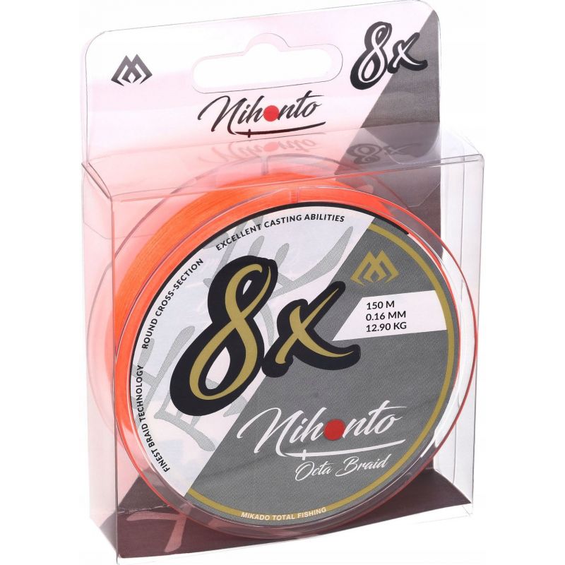 PLECIONKA NIHONTO OCTA BRAID 150m ORANGE 0,26mm PLECIONKA NIHONTO OCTA BRAID 150m ORANGE 0,26mm