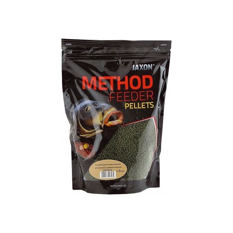 PELLET JAXON METHOD FEEDER 2mm 500g MARCEPAN ZIELO PELLET JAXON METHOD FEEDER 2mm 500g MARCEPAN ZIELO