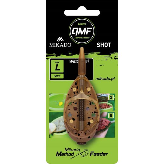 KOSZYCZEK MIKADO METHOD FEEDER SHORT Q.M.F L 60g KOSZYCZEK MIKADO METHOD FEEDER SHORT Q.M.F L 60g