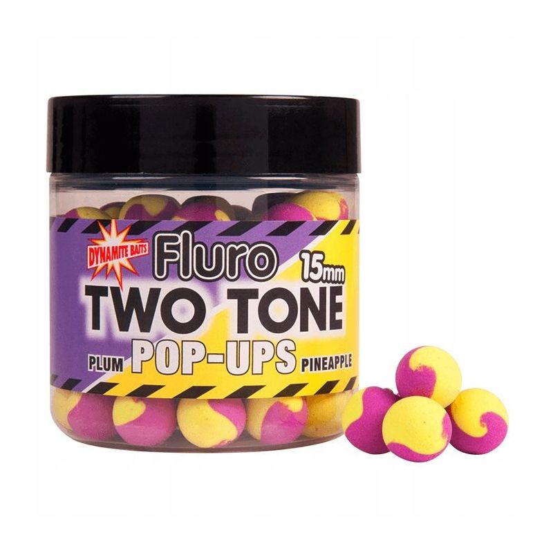 KULKI DYNAMITE BAITS POP UP TWO TONE 15mm PLUM PIN KULKI DYNAMITE BAITS POP UP TWO TONE 15mm PLUM PIN