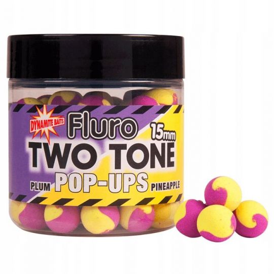 KULKI DYNAMITE BAITS POP UP TWO TONE 15mm PLUM PIN KULKI DYNAMITE BAITS POP UP TWO TONE 15mm PLUM PIN