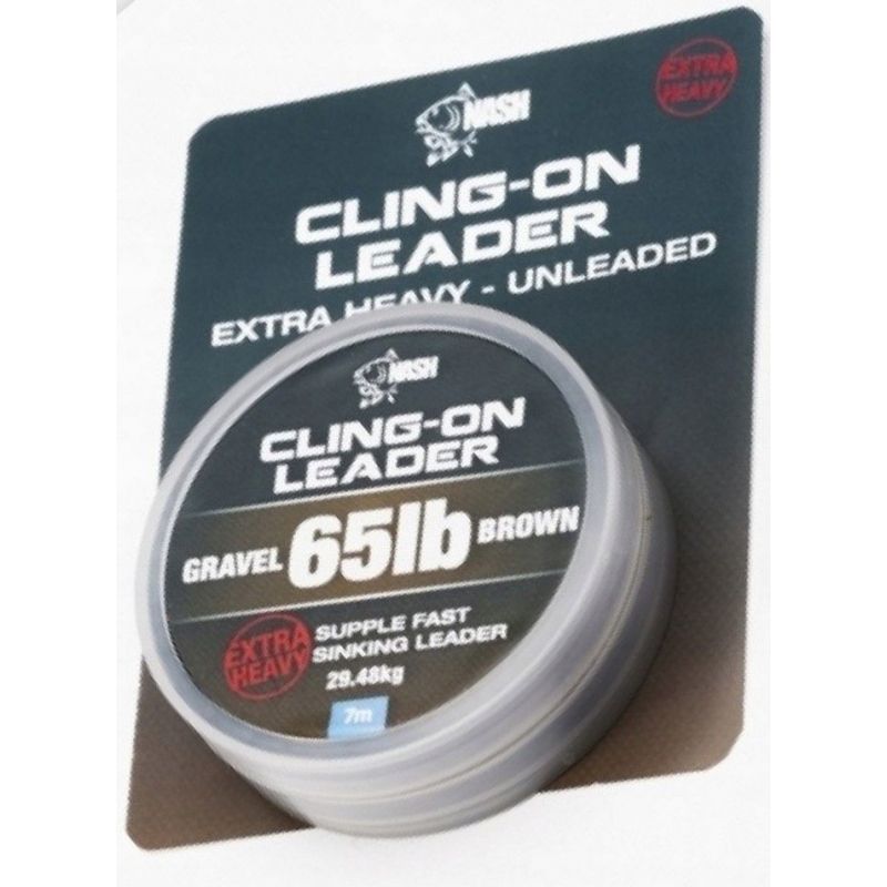 MATERIAŁ PRZYPONOWY NASH CLING-ON LEADER 65lb GRAV MATERIAŁ PRZYPONOWY NASH CLING-ON LEADER 65lb GRAV