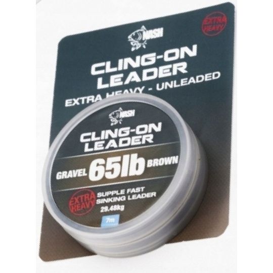 MATERIAŁ PRZYPONOWY NASH CLING-ON LEADER 65lb GRAV MATERIAŁ PRZYPONOWY NASH CLING-ON LEADER 65lb GRAV