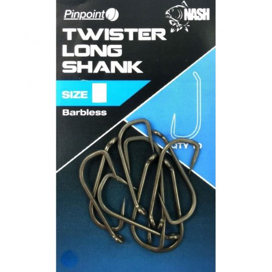 HACZYKI NASH KARPIOWE TWISTER LONG SIZE 4 BARBLESS HACZYKI NASH KARPIOWE TWISTER LONG SIZE 4 BARBLESS
