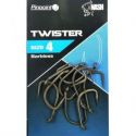 HACZYKI NASH KARPIOWE TWISTER SIZE 4 BARBLESS