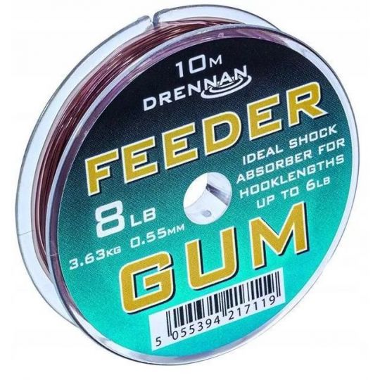 AMORTYZATOR DRENNAN FEEDER GUM 8lb 0,55mm 10m AMORTYZATOR DRENNAN FEEDER GUM 8lb 0,55mm 10m
