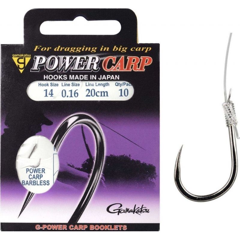 HACZYKI WIĄZANE GAMAKATSU CARP BARBLESS 10 0.20mm HACZYKI WIĄZANE GAMAKATSU CARP BARBLESS 10 0.20mm