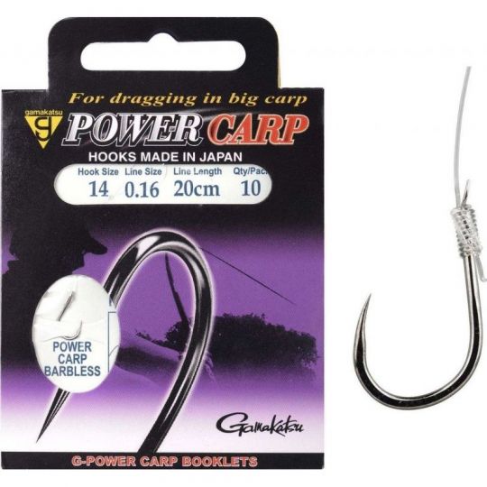 HACZYKI WIĄZANE GAMAKATSU CARP BARBLESS 10 0.20mm HACZYKI WIĄZANE GAMAKATSU CARP BARBLESS 10 0.20mm