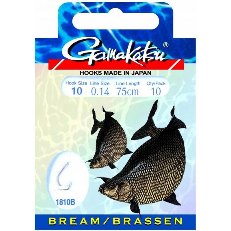 HACZYKI WIĄZANE GAMAKATSU BREAM FEEDER 0,18mm 8 HACZYKI WIĄZANE GAMAKATSU BREAM FEEDER 0,18mm 8
