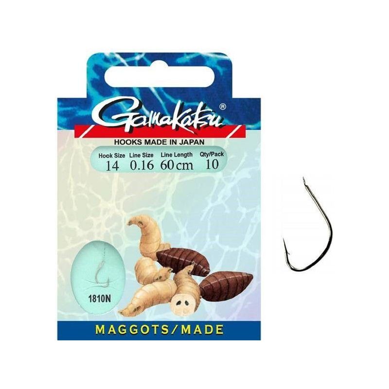 HACZYKI GAMAKATSU MAGGOT 1810N PRZYPON 0,16mm 14 HACZYKI GAMAKATSU MAGGOT 1810N PRZYPON 0,16mm 14