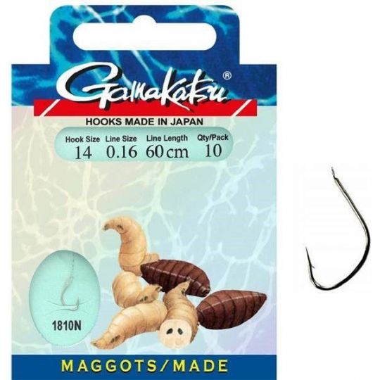 HACZYKI GAMAKATSU MAGGOT 1810N PRZYPON 0,16mm 14 HACZYKI GAMAKATSU MAGGOT 1810N PRZYPON 0,16mm 14