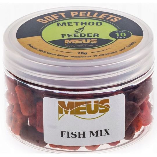 PELLET MEUS SOFT 10mm 70g FISH MIX PELLET MEUS SOFT 10mm 70g FISH MIX