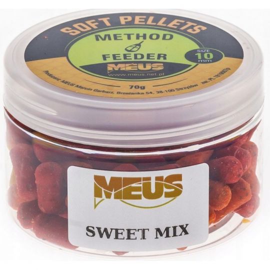 PELLET MEUS SOFT 10mm 70g SWEET MIX PELLET MEUS SOFT 10mm 70g SWEET MIX