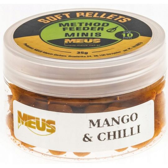 PELLET MEUS SOFT 10mm 35g MINIS MANGO CHILLI PELLET MEUS SOFT 10mm 35g MINIS MANGO CHILLI