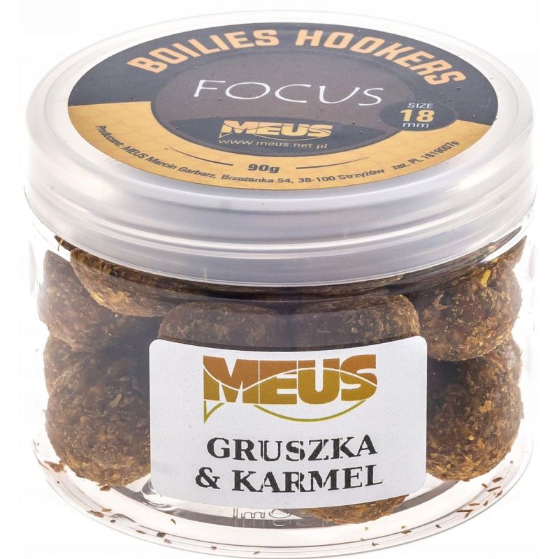 KULKI MEUS HAKOWE FOCUS 90g 18mm GRUSZKA KARMEL KULKI MEUS HAKOWE FOCUS 90g 18mm GRUSZKA KARMEL