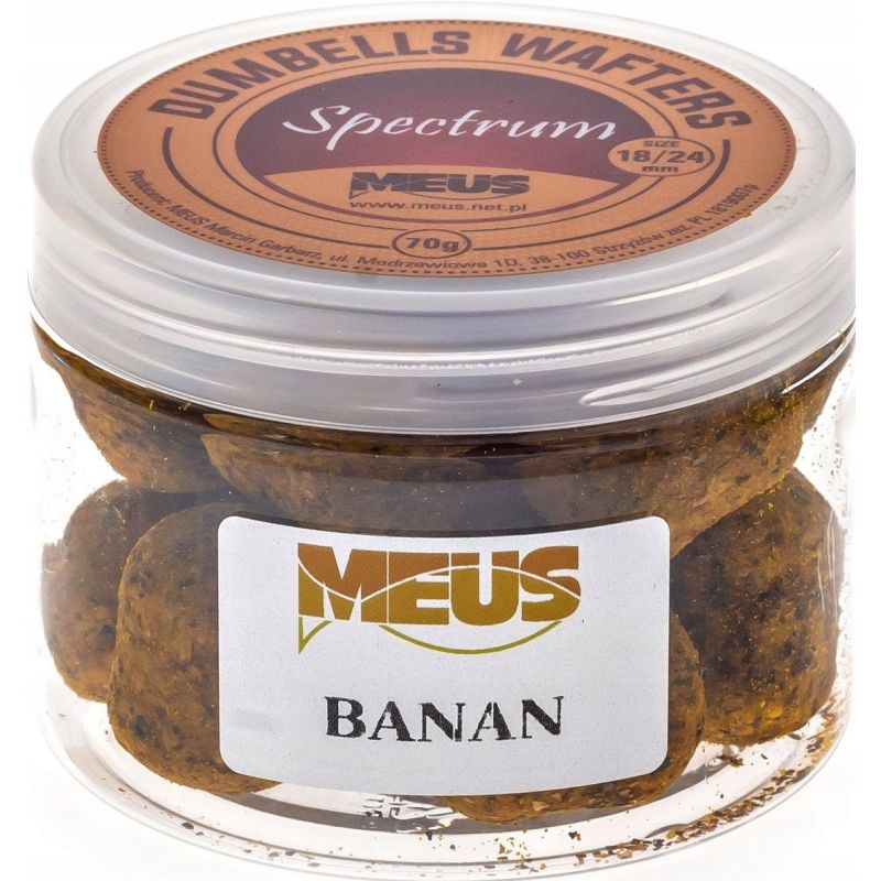 DUMBELLS MEUS WAFTERS SPECTRUM 18/24mm BANAN DUMBELLS MEUS WAFTERS SPECTRUM 18/24mm BANAN