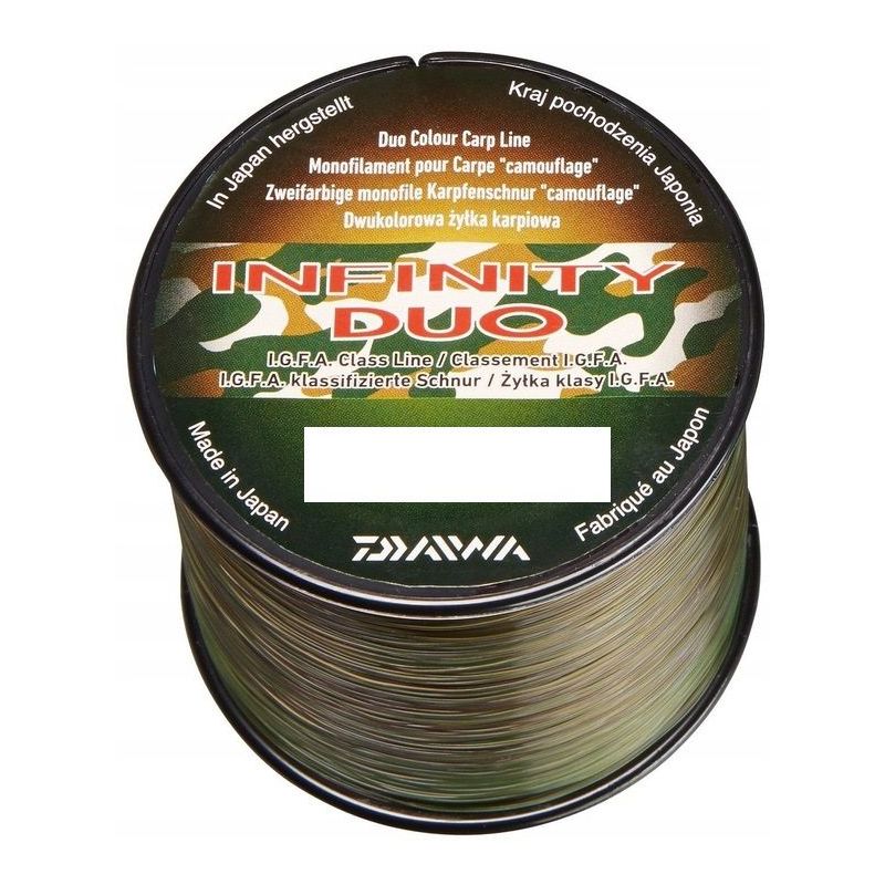 ŻYŁKA DAIWA INFINITY DUO CAMO 0,27mm 1670m 6,5kg ŻYŁKA DAIWA INFINITY DUO CAMO 0,27mm 1670m 6,5kg