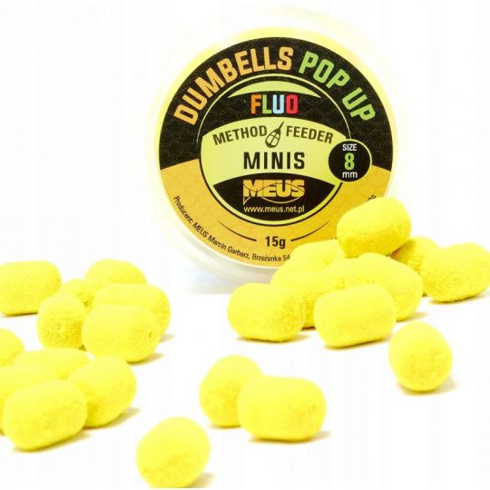 DUMBELLS MEUS FLUO POP UP 8mm MINIS WANILIA DUMBELLS MEUS FLUO POP UP 8mm MINIS WANILIA