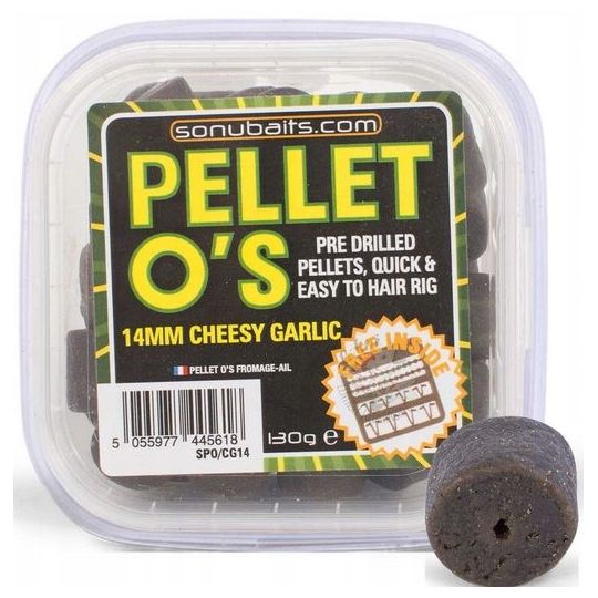 PELET SONUBAITS PELLET O'S CHEESY GARLIC 14mm PELET SONUBAITS PELLET O'S CHEESY GARLIC 14mm