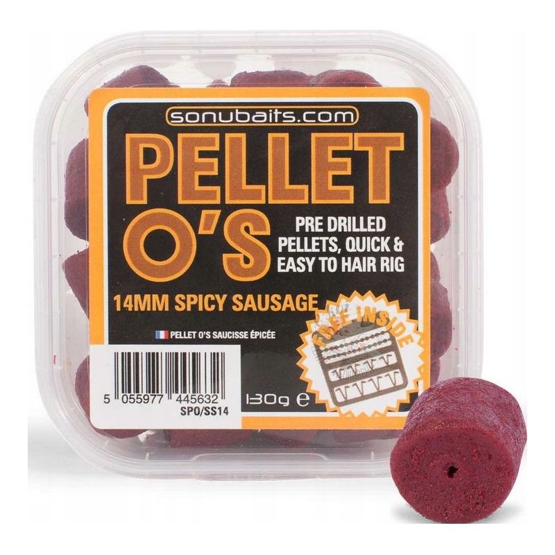 PELET SONUBAITS PELLET O'S SPICY SAUSAGE 14mm PELET SONUBAITS PELLET O'S SPICY SAUSAGE 14mm