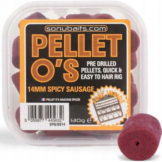 PELET SONUBAITS PELLET O'S SPICY SAUSAGE 14mm PELET SONUBAITS PELLET O'S SPICY SAUSAGE 14mm