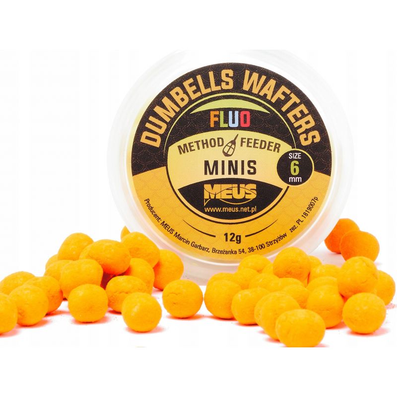 DUMBELLS MEUS WAFTERS FLUO 6mm POMARAŃCZA MAKRELA DUMBELLS MEUS WAFTERS FLUO 6mm POMARAŃCZA MAKRELA