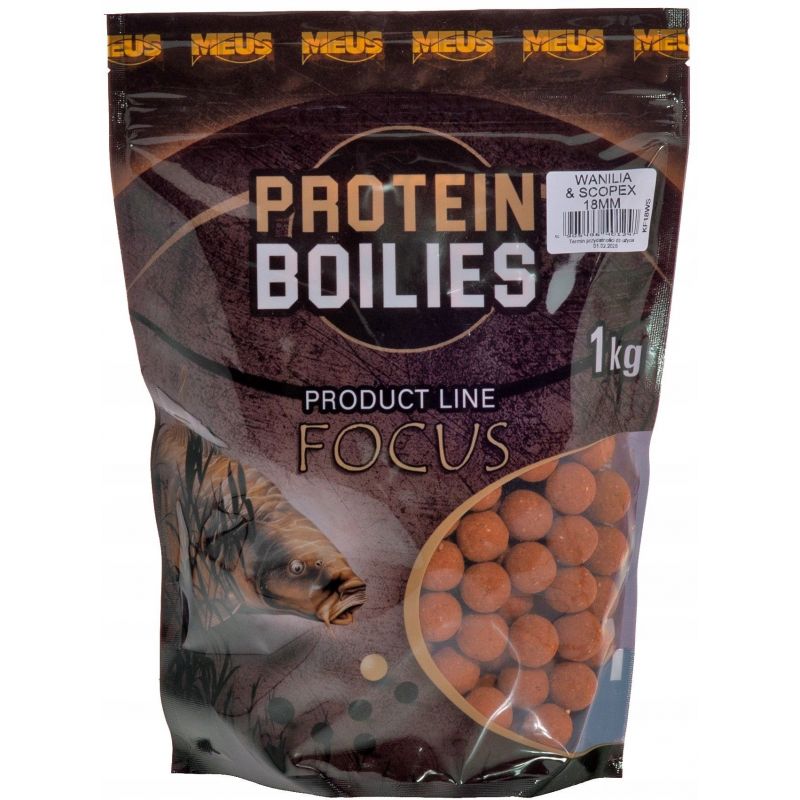KULKI ZANĘTOWE MEUS FOCUS 1kg 18mm WANILIA SCOPEX KULKI ZANĘTOWE MEUS FOCUS 1kg 18mm WANILIA SCOPEX