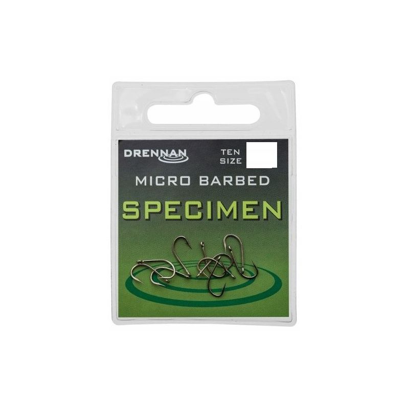HACZYKI DRENNAN SPECIMEN ROZ. 8 10szt HACZYKI DRENNAN SPECIMEN ROZ. 8 10szt