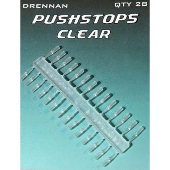 STOPERY DRENNAN PUSHSTOP CLEAR 28szt