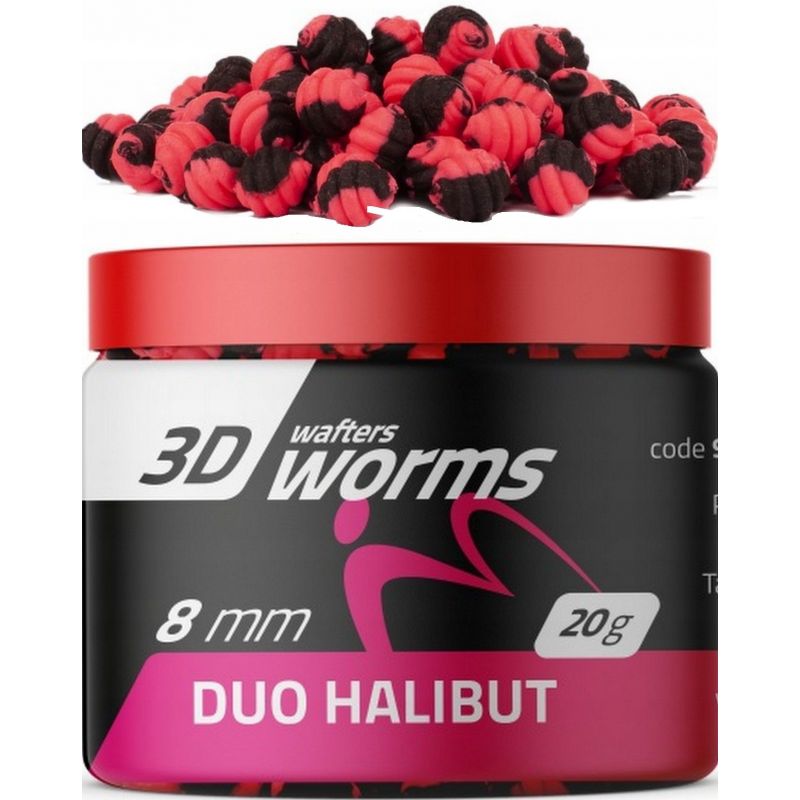 WAFTERS MATCH PRO TOP WORMS DUO HALIBUT 8mm 20g WAFTERS MATCH PRO TOP WORMS DUO HALIBUT 8mm 20g