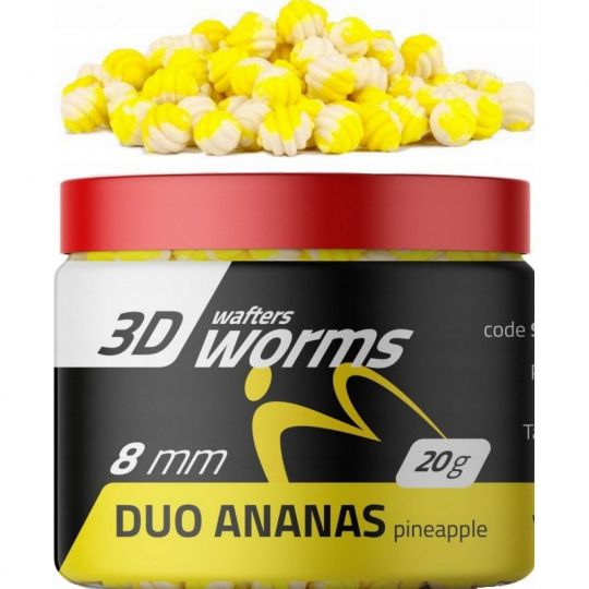WAFTERS MATCH PRO TOP WORMS DUO ANANAS 8mm 20g
