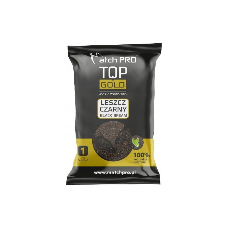 ZANĘTA MATCH PRO TOP GOLD LESZCZ CZARNY 1kg ZANĘTA MATCH PRO TOP GOLD LESZCZ CZARNY 1kg