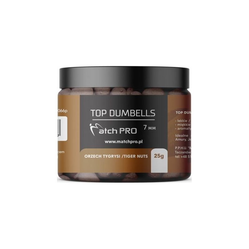DUMBELLS MATCH PRO TOP TIGER NUT 7mm 25g DUMBELLS MATCH PRO TOP TIGER NUT 7mm 25g