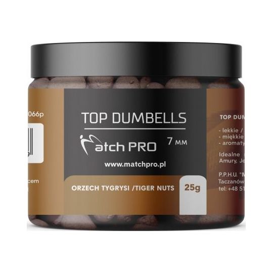 DUMBELLS MATCH PRO TOP TIGER NUT 7mm 25g DUMBELLS MATCH PRO TOP TIGER NUT 7mm 25g