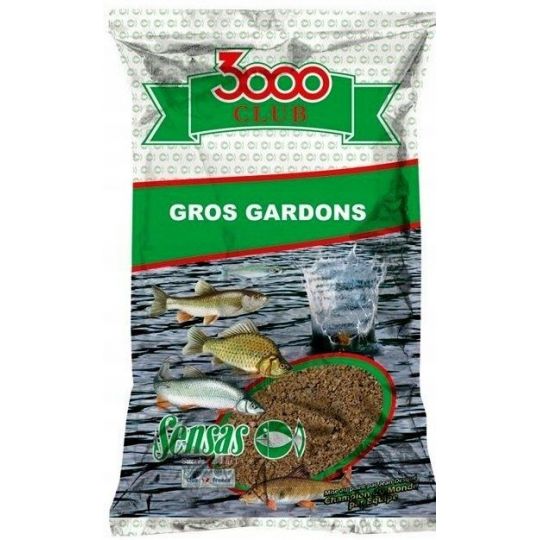 ZANĘTA SENSAS 3000 CLUB GROS GARDONS 1kg ZANĘTA SENSAS 3000 CLUB GROS GARDONS 1kg