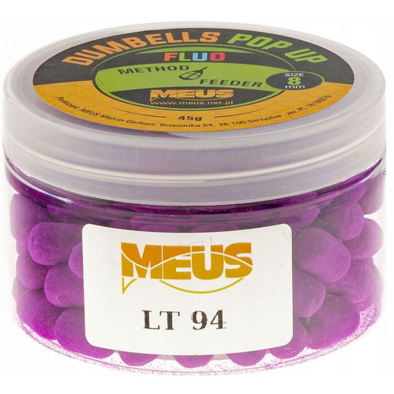 DUMBELLS MEUS FLUO POP UP 8mm 45g LT94 DUMBELLS MEUS FLUO POP UP 8mm 45g LT94