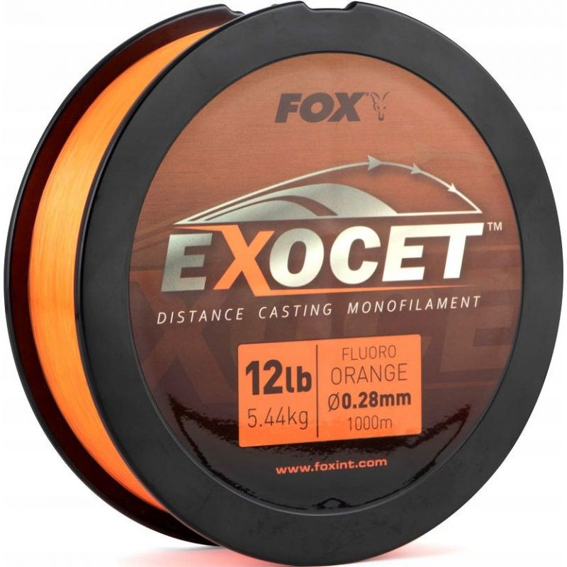 ŻYŁKA FOX EXOCET FLUORO ORANGE MONO 0,26mm 1000m