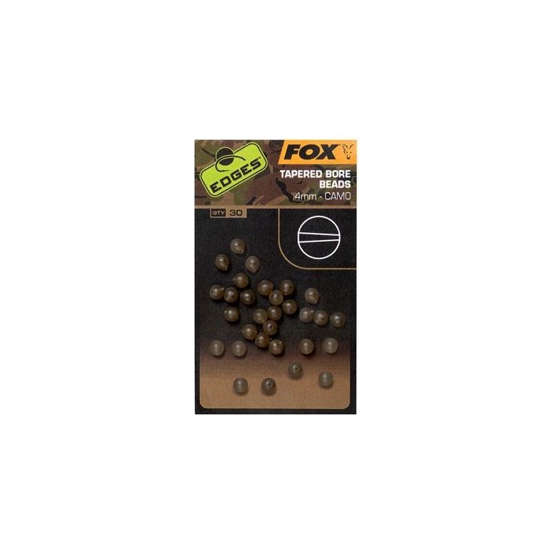 KORALIKI FOX CAMO TAPERED BORE BEAD 4mm KORALIKI FOX CAMO TAPERED BORE BEAD 4mm