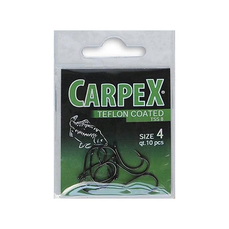 HACZYKI CARPEX TEFLON SUPER STRONG 8 ROZ. 4 10szt HACZYKI CARPEX TEFLON SUPER STRONG 8 ROZ. 4 10szt