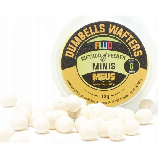 DUMBELLS MEUS WAFTERS FLUO 6mm MINIS HALIBUT DUMBELLS MEUS WAFTERS FLUO 6mm MINIS HALIBUT